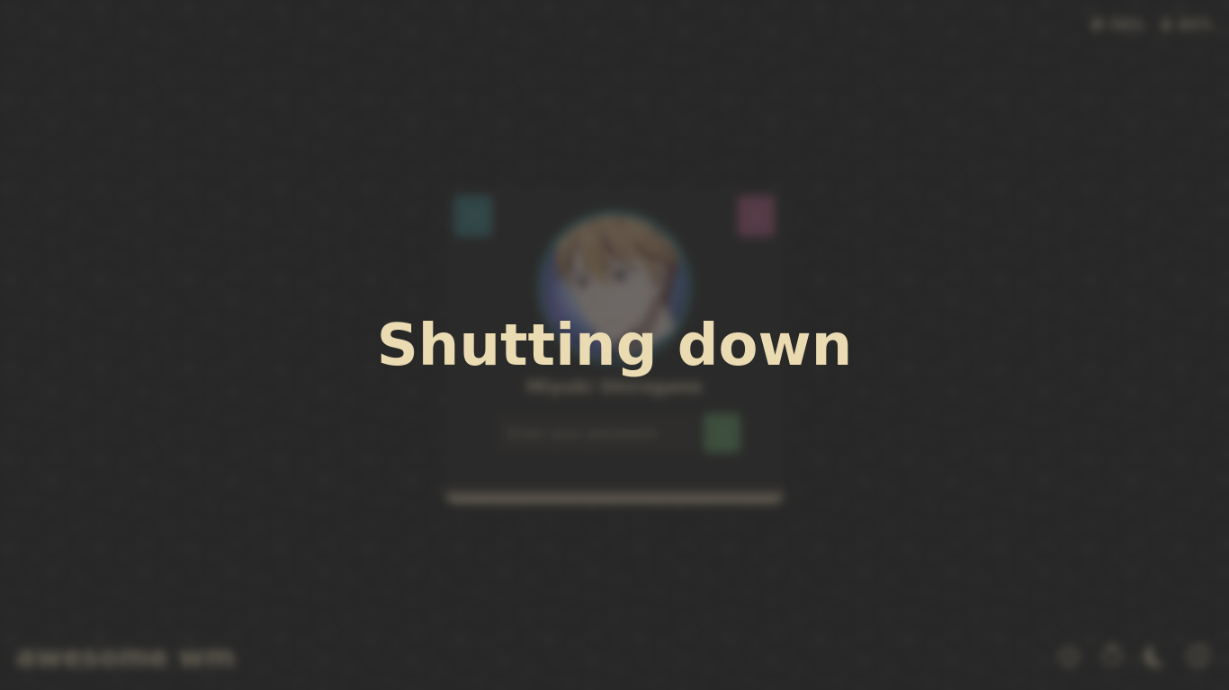 Shutting down